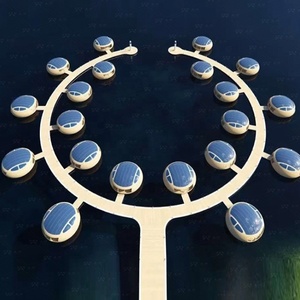 Maison flottante préfabriquée <span class=keywords><strong>de</strong></span> luxe en aluminium en forme d'œuf, personnalisable, pour 2025 – Cabane aquatique, villa ponton, hôtel pour fêtes en parc - Product Image 4