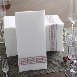 Premium Quality 1/6 Fold Guest Towel 1 Ply Cloth Like Dinner Napkins Disposable Napkins