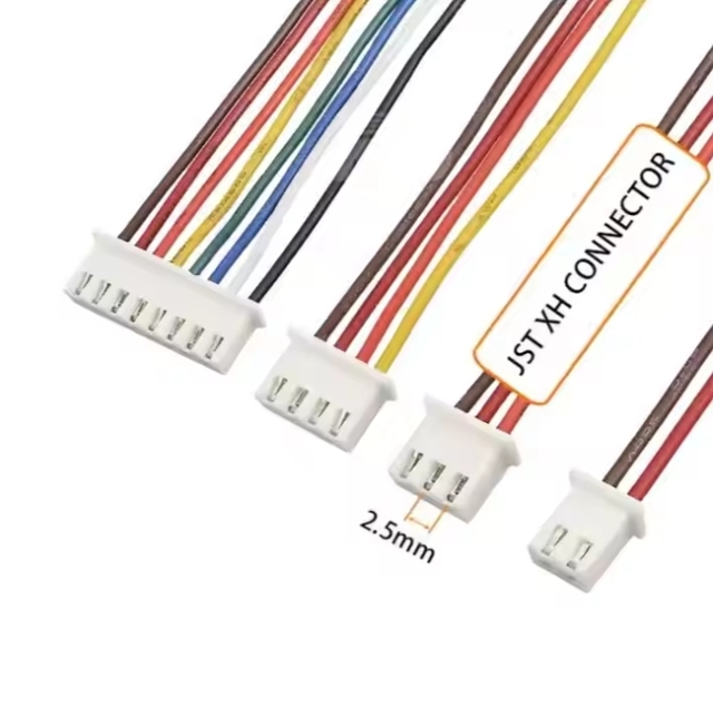 Custom 2 3 4 Pin JST XH 2.54 Cable Harness Assembly Connector JST Cable 10way Cables 2.5mm Pitch Female Pa66 Wire Connector