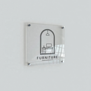 Cartello porta ufficio a parete Logo aziendale targa azienda acrilico segno di visualizzazione del segno - Product Image 3