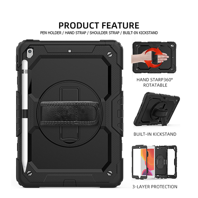Protective Tablet Cover with Built-In Screen Guard for Huawei Matepad T5 10.1 Inch Featuring Stylus Slot