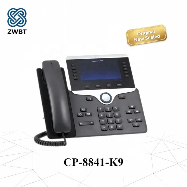 Original Cisco CP-8841-K9 IP Phone 8841 VoIP Business Desk Phone with 5-Line Color Display