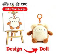 Porte-clés en peluche personnalisés certifiés EN71 CPC, avec logo et forme sur mesure, petits animaux en peluche, idéal pour anniversaire