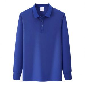 Chemise à manches longues pour homme avec logo personnalisé, séchage rapide, respirante, vêtements de sport unis, vêtements de travail athlétiques, polos de golf - Product Image 3