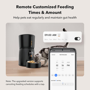 Dispensador de comida para mascotas con Control de vídeo de aplicación 4L, contenedor de comida para perros y gatos con Wifi inteligente, Alimentador automático para mascotas con cámara - Product Image 3