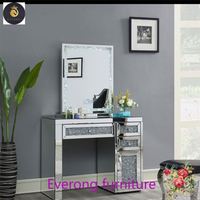 Meubles de chambre à coucher multi-tiroirs coiffeuse à miroir avec miroir de maquillage LED