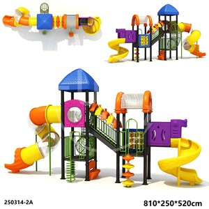 Toboggan extérieur professionnel durable en <span class=keywords><strong>acier</strong></span> galvanisé sur mesure pour les projets de parcs scolaires, de parcs communautaires et de loisirs publics - Product Image 3