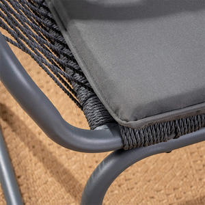 Patio exterior ocio muebles Metal madera combinación silla ratán mesa para Villa jardín Hotel balcón <span class=keywords><strong>terraza</strong></span> - Product Image 4