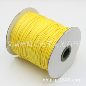 Xinhui Round Waxed Cord <b>Black</b> 1mm Elastic DIY Jewelry Making <b>String</b> Yiwu Origin - Product Image 2