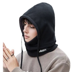 Winter Cycling Face Mask Hoodie Fleece Lined Windproof <b>Neck</b> <b>Warmer</b> For Men Outdoor Warm Hat Beige Dark Gray Khaki Light Gray - Product Image 2