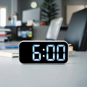 Großhandel Multifunktionale Moderne LED-Anzeige Helligkeitsregelbar <span class=keywords><strong>Timer</strong></span> <span class=keywords><strong>Alarm</strong></span> LED-Uhr Digitale Wanduhr Heim-Deko Büro - Product Image 1