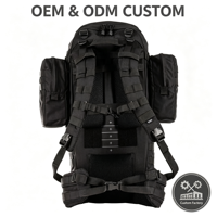 Sac à dos de randonnée personnalisé 56L avec cadre interne Molle, imperméable, antivol, en polyester, tactique, pour le camping en plein air, la randonnée