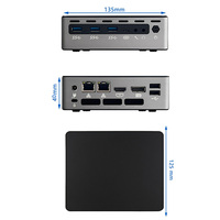 Nuevo Mini PC Industrial Robusto sin Ventilador I5-1335U con Windows 11 para Juegos, Kioscos de Información y Sistemas de Gestión de Procesos (QMS)