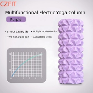 CZFIT New Generation of High-qualityyoga ColumnsPortable Foam <b>Drum</b> Vibration Molding <b>Drum</b> Back Massage Relaxation Electric - Product Image 6