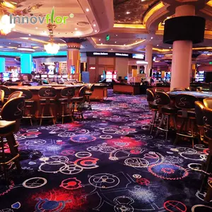 Casino Club 100% Zijde Handgemaakte 5 Star Hotel Lobby Woonkamer Vloer Wol Hand Getuft Casino Tapijt Voor Grand Ballroom