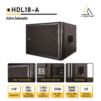 Sistema de sonido activo profesional de 18 pulgadas Módulo amplificador Hdl18 Placa digital de 2000W Clase D 8ohm Placa de carcasa metálica de impedancia