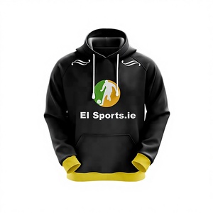 Sweat-shirt à capuche en pur coton et fibre de bambou, veste uniforme de travail, motif DIY pour couple, pull uni avec poches, automne - Product Image 3