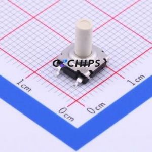 TL6120DF500QG Tactile Switch SMD,7.4x7.4mm Switch Single Pole Single Throw Round Button 5N Vertical Mount - Product Image 1