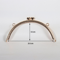 Cadre de fermoir de sac à main en métal de luxe de haute qualité de 16 cm, accessoires pour sacs à main, pièces de sac, fermoir à pression en bronze pour pochette et portefeuille