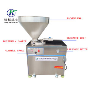 Machine de remplissage de saucisses/<span class=keywords><strong>prix</strong></span> d'usine Machine de remplissage de saucisses de poulet automatique industrielle commerciale à vendre Argent - Product Image 2
