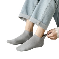 Chaussettes basses pour hommes à talon renforcé, OEM, antidérapantes, invisibles, en coton, vente en gros, directement de l'usine
