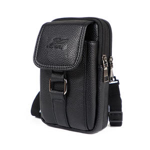 Marsupio in <span class=keywords><strong>Pelle</strong></span> PU da <span class=keywords><strong>Uomo</strong></span>, Borsa a <span class=keywords><strong>Tracolla</strong></span>, Portafoglio con Cintura, Fondina per Cellulare con Cinghia a Spalla - Product Image 1