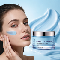 Krim Wajah Kolagen Multi Peptida GHK-CU SNAP-8 Label Pribadi, Menghaluskan Kerutan, Mengencangkan, Melembapkan, Bersertifikat GMP 50ml