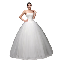 Nouvelle Robe de Mariée S0613N Coupe A-Line Sexy Bustier en Dentelle avec Traîne Chapelle Longueur Ras du Sol Style Moderne Grande Taille