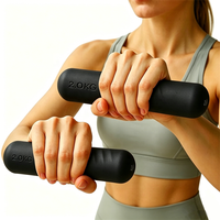 Haltères en silicone portables de haute qualité, doux pour la peau, pour femmes, yoga, pilates, entraînement à domicile