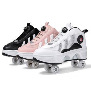 Chaussures de patin à roulettes rétractables pour l'extérieur 2 en 1 pour enfants Patines De 4 Ruedas Con Luz Talla 37 40 Zapatos Led Para Ninos - Product Image 5