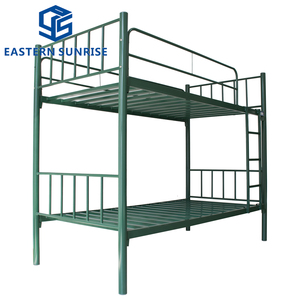 <span class=keywords><strong>Cama</strong></span> litera metálica de diseño que ahorra espacio, resistente, de dos pisos, con barandilla de seguridad y escalera para dormitorio, hogar, apartamento, hostal - Product Image 4