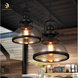Lampu gantung bergaya industri Retro Amerika, lampu gantung logam warna hitam dekorasi restoran Nordik - Product Image 4