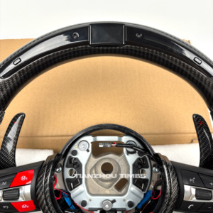 Volante in Fibra di Carbonio e Finta Pelle Scamosciata per <span class=keywords><strong>BMW</strong></span> <span class=keywords><strong>Serie</strong></span> F: F30, F10, 535i, F32, <span class=keywords><strong>F20</strong></span>, F36, F22, M4, F82, X5, F15, F80, M3, F11, F31, F01, F07 - Product Image 4