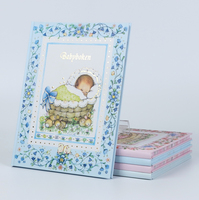 Individuelles Baby-Tagebuch Erstes Lebensjahr Wachstums-Erinnerungen Aufzeichnungen Leinen-Stoff Hardcover-Notizbuch Schwangerschaftsbuch