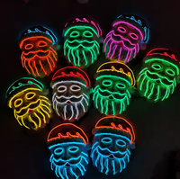 Halloween effrayant fête masques swire led rave casque cosplay prop bar mascarade néon led masques