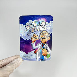 Sacs d'emballage alimentaire personnalisés anti-odeur en gros 4x7 10x12, pochettes à double fermeture éclair résistantes aux enfants, en nylon mat, pour bonbons - Product Image 5