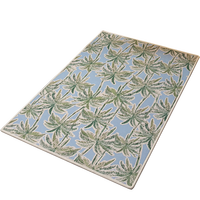 Tapis de bain tropical en forme de cocotier, antidérapant, séchage rapide, absorbant, tapis de sol pour salle de bain, design personnalisé, directement de l'usine