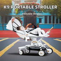 F EU/US Livraison Rapide K9 Poussette Bébé Portable Facile avec Cadre en Fer Chariot Magique chez Affordab