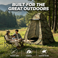 Tente de douche pop-up camouflage, abri d'intimité extérieur, cabine de change pour la pêche, la chasse, le camping, la plage