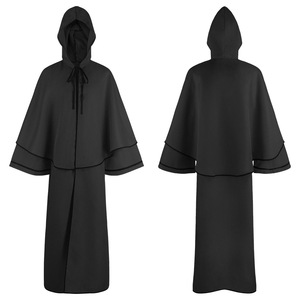 Disfraz de Túnica con Capucha, 5 Colores, Capa de Manga Larga, Traje de Monje, Cosplay, Juego de Roles, Ropa de Anime - Product Image 5