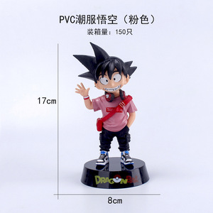 Statuette di Goku DBZ Alte 17CM in PVC, Figurine di Cartoni Animati <span class=keywords><strong>Manga</strong></span> con Posizione da Combattimento per Fan e Collezionisti - Product Image 3