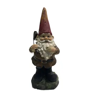 European garden ornaments, resin crafts tools for white-bearded dwarfs, lovely GNOME Elves statues