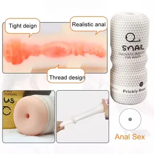 Slak Mannelijke Masturbators Cup Volwassen Seksspeeltjes Mini Masturbatie Vliegtuig Cup Pussy Vibratie Voor Mannen