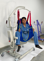 HOCHEY Machine de levage électrique pour patients paraplégiques âgés Machine de transfert de soins infirmiers portable Manette de vitesse électrique