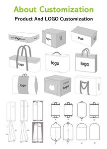 Custom Logo Cotton Linen Quilt Storage Organizer Bag Large Capacity Dustproof Visible Window for Bedding Clothing <b>Packing</b> Set - Product Image 6