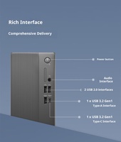 Ordinateur de bureau commercial d'origine Intel Core I3 / I5 / I7 14e génération, 8 Go de RAM, 512 Go de SSD, Dell Slim ECS1250 MT