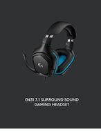 Auriculares para Juegos Logitech G431 con Sonido Envolvente 7.1, Controlador de 50 mm, Micrófono con Función de Silencio, DTS Headphone X 2.0 para PC, PS4, Xbox One, Switch