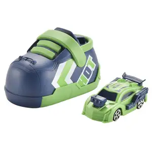 迷你发射玩具跑鞋车套装2色混合儿童点击弹出儿童互动儿童玩具