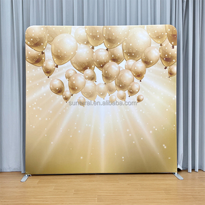 Tùy chỉnh 8x8 triển lãm gối trường hợp bối cảnh hiển thị với khung nhôm-căng thẳng vải hai mặt gian hàng ảnh đứng biểu ngữ - Product Image 2