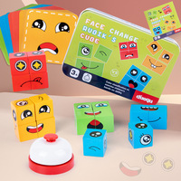 Bloques de Construcción 's Cube con Expresiones Cambiantes, Caja de Hierro, Juego de Mesa de Batalla para Niños, Juego de Mesa para Padres e Hijos
